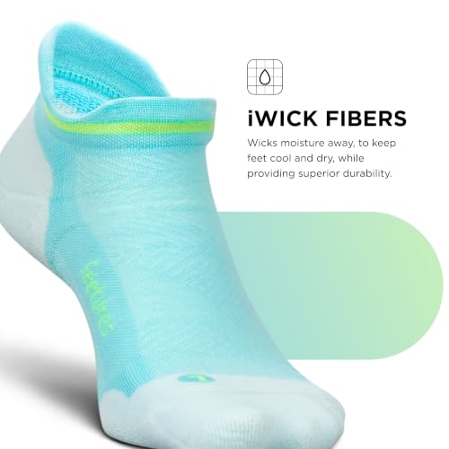 Image of Feetures Elite Max Cushion No Show Tab - Running Socks for Men & Women, Athletic Compression Socks, Moisture Wicking