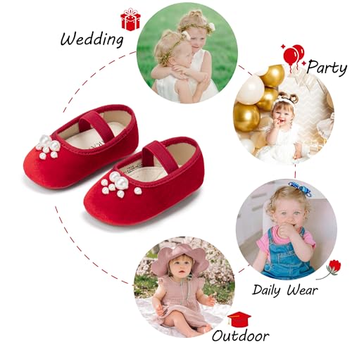 Image of PHIRAMIN Toddler Girl Mary Jane Dress Shoes-Little Girl School Uniform Shoes for Wedding Party