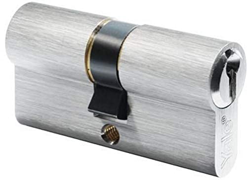 Yale Cylindre profil Euro 600 - Double/Urgence - 27/27 - Nickel satiné - Blister 1
