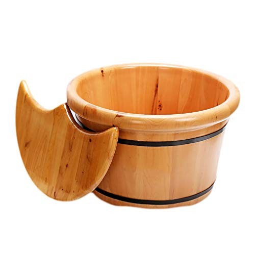 Balde de pie para masajes manuales de madera pura