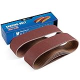 S SATC 12PCS Sanding Belts 4×36-Inch Sanding Belt Belt Sander Belt Sander Paper (2 Each of 60, 80, 120,150,240,400 Grits) Aluminum Oxide
