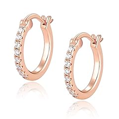 CZ Hoop - 14K Rose Gold Plated