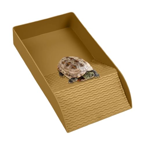 Wasserschale für Schildkröten, Badeschale mit Rampe für Reptilien, Badeschale für Barbia- Drachen, für Lebensraum, Terrarium, Aquarium, Schildkröte, Drache, Bär, Eidechse, Gecko, Schlange