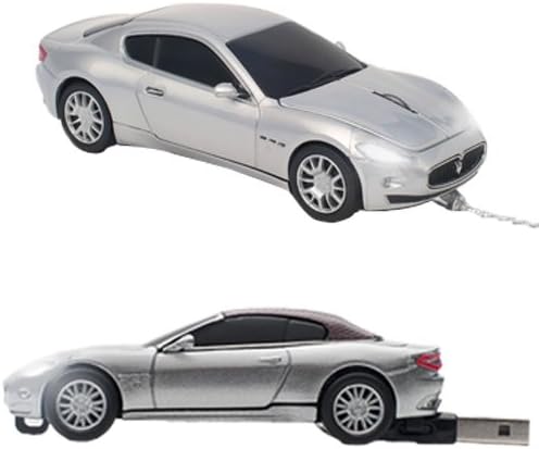 Click Car CCB-MASERATI-WDM-8GB Maserati Wired Optical Mouse and 8GB USB Bundle, Silver