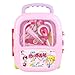 NA Jouet d'infirmière pour Enfants, 1 Ensemble, Longue durée de Vie, Chariot Portable Multifonctionnel, Outil médical, Jouet pour la Maison Rose