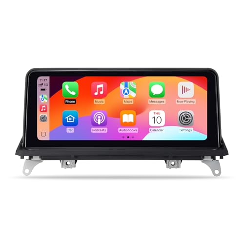 10.25 inch Touch Screen Wireless CarPlay for BMW X5 X6 CCC E70 E71 (2007-2010) Android Auto Upgrade Factory Car Radio Retain Original Stereo System Multimedia Player Linux Head Unit
