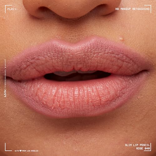 Image of NYX PROFESSIONAL MAKEUP Slim Lip Pencil, Long-Lasting Creamy Lip Liner - Rose