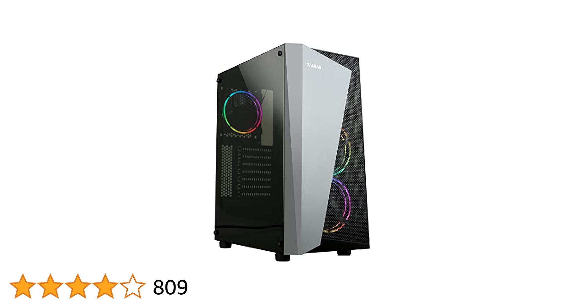 Amazon | ZALMAN S4 Plus ミドルタワーPCケース RGBファン 3基
