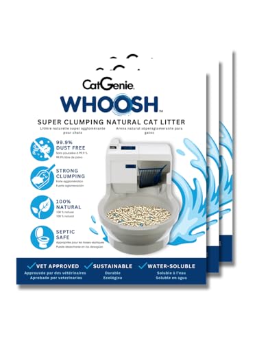 CatGenie Whoosh Super Clumping Cat Litter, Natural Tofu