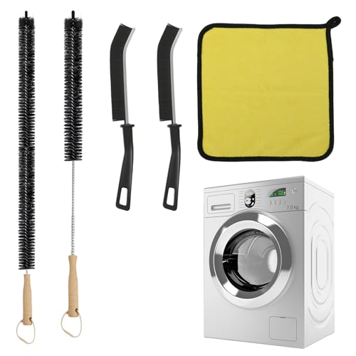 Drepoufly Dryer Vent Cleaner Kit 5 Pack for Fire Prevention-Home Essentials Long Flexible Dryer Vent Brush for Lint Trap-Multipurpose Household Cleaning Tools