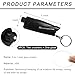 KVAEY 3PCS Window Breaker Seatbelt Cutter, 3-in-1 Mini Glass Breaker Emergency, Seat Belt Cutter Keychain Escape Tool (Black)