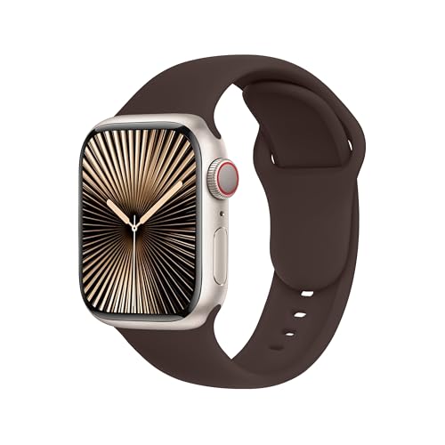 Correa Apple Watch Series 11 y Ultra 2 en color café de alta resistencia estilo original
