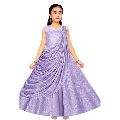 Image of Z Z D Fashion 7040 Trendy Party Sequin Work Full Length Gown Dress for Girls