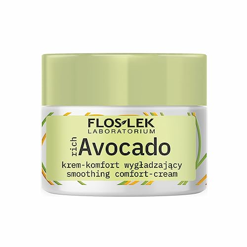 FLOSLEK richAvocado Smoothing Day Cream SPF 15 | Deeply Nourishing & Replenishing Sunscreen | Face Cream for bright and even Skin Tone | 50 ml - Image 2