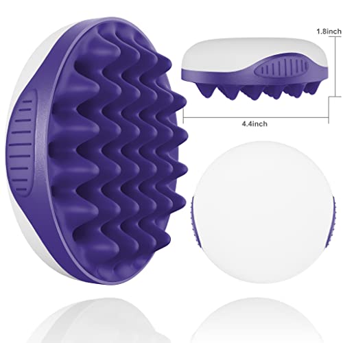 Wttorde Silicone Curly Hair Brush, Twist Curl Comb For Afro Curls, Two-Sided Use Hair Wave Tool For Long Short Hair, Big Small Holes Combs For Men Women Boy Girl, Durable Curling Brushes, Purple, 1 Pcs #TOP1