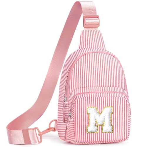 YOOLIFE Sling Bag Teen Girls Gifts 8 9 10 11 12 Year Old Gifts, Bean Pink M