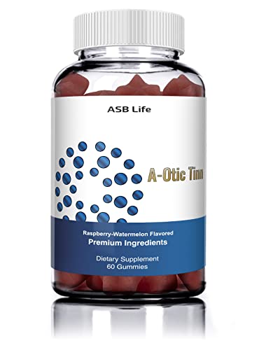ASB Life Products A Otic Tinn Tinnitus Relief Gummy for Ear Ringing Relief , OTCÂ  Ear Health Vitamins, Zinc Multi Vitamins Tinnitus Treatment