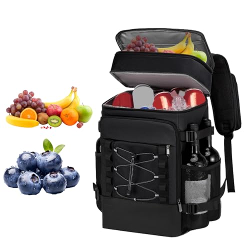 Mochila térmica aislada | Bolsa isotérmica a prueba de fugas mochilas aisladas, impermeable reutilizable bolsa de almuerzo suave para picnic, trabajo o escuela