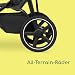 Bebeconfort Cloudy, All-Terrain-Baby Stroller, 0–4 Jahre (max. 22kg), verstellbar, schnell zusammenklappbar, 3 große Kinderwagen Luftreifen, verstellbarer Schieber, geräumiger Korb, Mineral Graphite