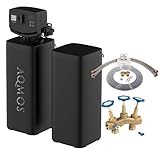 AQMOS FLEX-60 Wasserenthärtungsanlage – mit Anschlussset 1" und Montageblock 1" Entkalkungsanlage Haus für 3–5 Personen – 6.000 L Kapazität – Mit externem Salzbehälter – Wasserenthärter