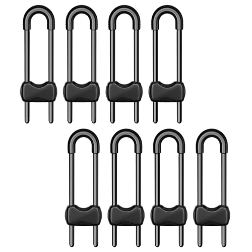 Image of LLOOC Cabinet Locks for Babies,Child Proof Cabinet Locks,8 Pack U-Shaped Baby Proofing Cabinets,Child Locks for Cabinets and Drawers,Child Safety Cabinet Locks with Adjustable (Black)