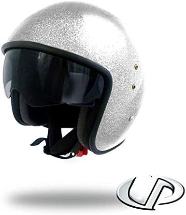Casco jet smart glitter: Bianco (XL) : Amazon.it: Auto e Moto