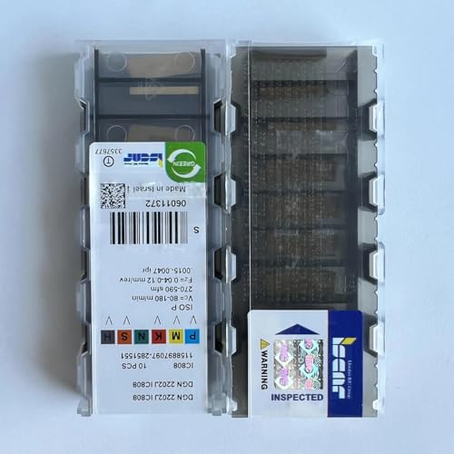 Lame DGN2202J IC808 carbure CNC pour éviter les bavures de tronçonnage sur acier