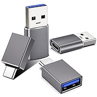 USB-C Adapter Set - Typ C zu USB A & USB 3.1 Anschlüsse (4er Pack) - Kompatibel mit iPhone, Samsung Galaxy, Google PC, MacBook Pro, iPad, Laptop