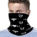 Unisex Neck Gaiter Sun Protection, Compact Lightweight Soft Face Mask Scarf, Fashion Comfy Bandana for Travel, Sports, Love Heart Nurse Heartbeat Black And White