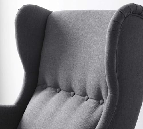 Image of Chair Armchair Single Sofa Chair for Small Apartments, Living Room or Bedroom Chair (Light Gray)