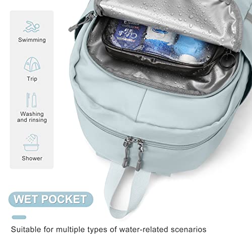 coofay Gym Backpack For Women Waterproof Backpack With Shoe Compartment Lightweight Travel Backpack Sports Backpacks Large Gym Bag