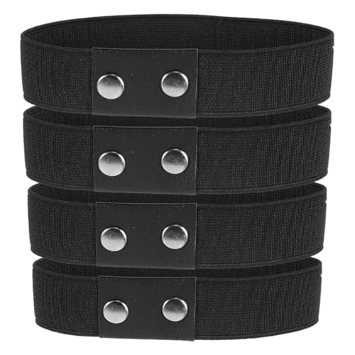 Ciieeo Cinturini Elastici per Tacchi Alti da Donna Set da 4 Pezzi Nero 2 CM Cinturini alla Caviglia Antiscivolo e Regolabili per Scarpe Tacchi Alto Accessori Comodi e Resistenti per