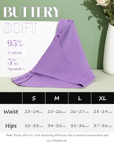 6 Pack Womens Underwear Cotton Hipster Panties Breathable Briefs Sexy Cheeky Stretch Hollow Out Bikini4
