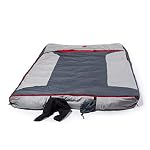 Multi Down Double Wide Hooded Rectangular Sleeping Bag (10F Red / 30F Yellow) with 4pt. Compression Stuff Sack - Image 3