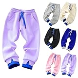 Freizeithose für Jungen, Baumwolle, lässig, elastischer Bund, einfarbig, lässig, geeignet für Ausgehen, Zuhause, aktiv