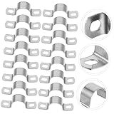NULYLU 20stücke Schlauchklemme Edelstahl Metallschlauchschelle Stützbügel Klemmhalterung Rohrbandclips Schlauchschelle Aufhänger Und Halterungen Stützhalterung Retriever-hundezwingerteile