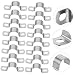 NULYLU 20stücke Schlauchklemme Edelstahl Metallschlauchschelle Stützbügel Klemmhalterung Rohrbandclips Schlauchschelle Aufhänger Und Halterungen Stützhalterung Retriever-hundezwingerteile