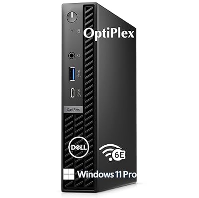 Dell 2026 OptiPlex 7000 Compact Mini Buseness Desktop Computer for Office & Workspace, 14th Gen Intel Core, Copilot AI, 32GB DDR5 RAM, 1TB PCIe SSD, WiFi 6E, Triple 4K Display, Windows 11 Pro, Black