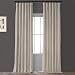 HPD Half Price Drapes VPYC-161204-108 Heritage Plush Velvet Curtain (1 Panel), 50 X 108, Light Beige