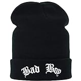 bonnet boyfriend hat QUALITÉ SUPÉRIEURE - Le bonnet de qualité supérieure (semblable à un bonnet) est fabriqué à 100% en acrylique et résiste donc parfaitement à l'usure. Le tricot fin absorbe l'humidité, sèche rapidement et est incroyablement respirant. Grâce à la fine maille côtelée, le couvre-chef offre un confort super agréable.