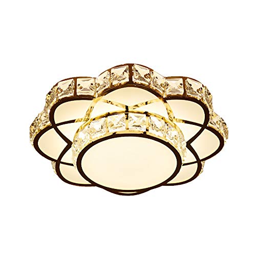 Lustre en cristal Led doré haut de gamme pour un salon majestueux