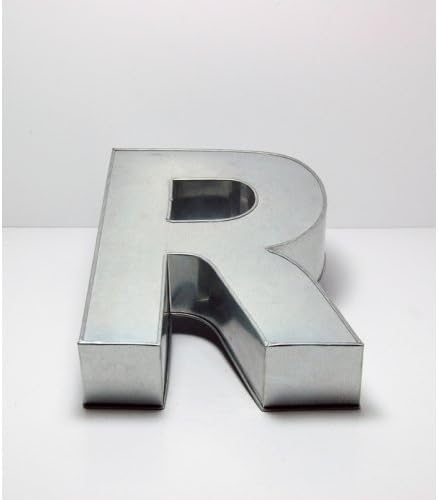 10” Alphabet Shape Cake Tin Mould Pan - Name The Cake – A to Z All Letters (R)