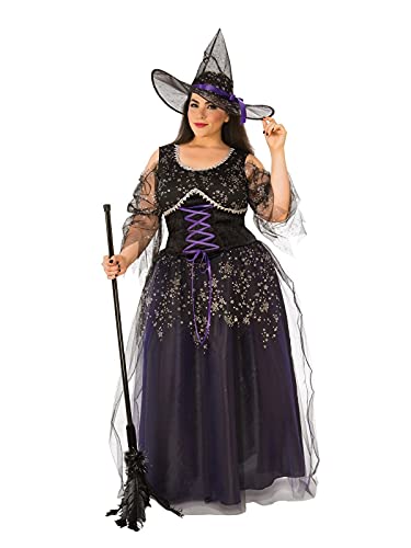 Rubies Midnight Witch Costume for Adults, Women's Plus