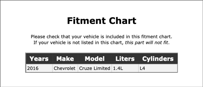 Miniatura 2 de Junta de brida de tubo de escape colector a convertidor compatible con Chevrolet Cruze Limited 1.4L L4 2016 PC-783300
