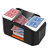 QUICARD Automatischer Kartenmischer – Leise & Mit 2000 mAh Akku – Mischt 2 Kartensätze – Kompatibel mit Poker, Bridge, Rommé, Skat