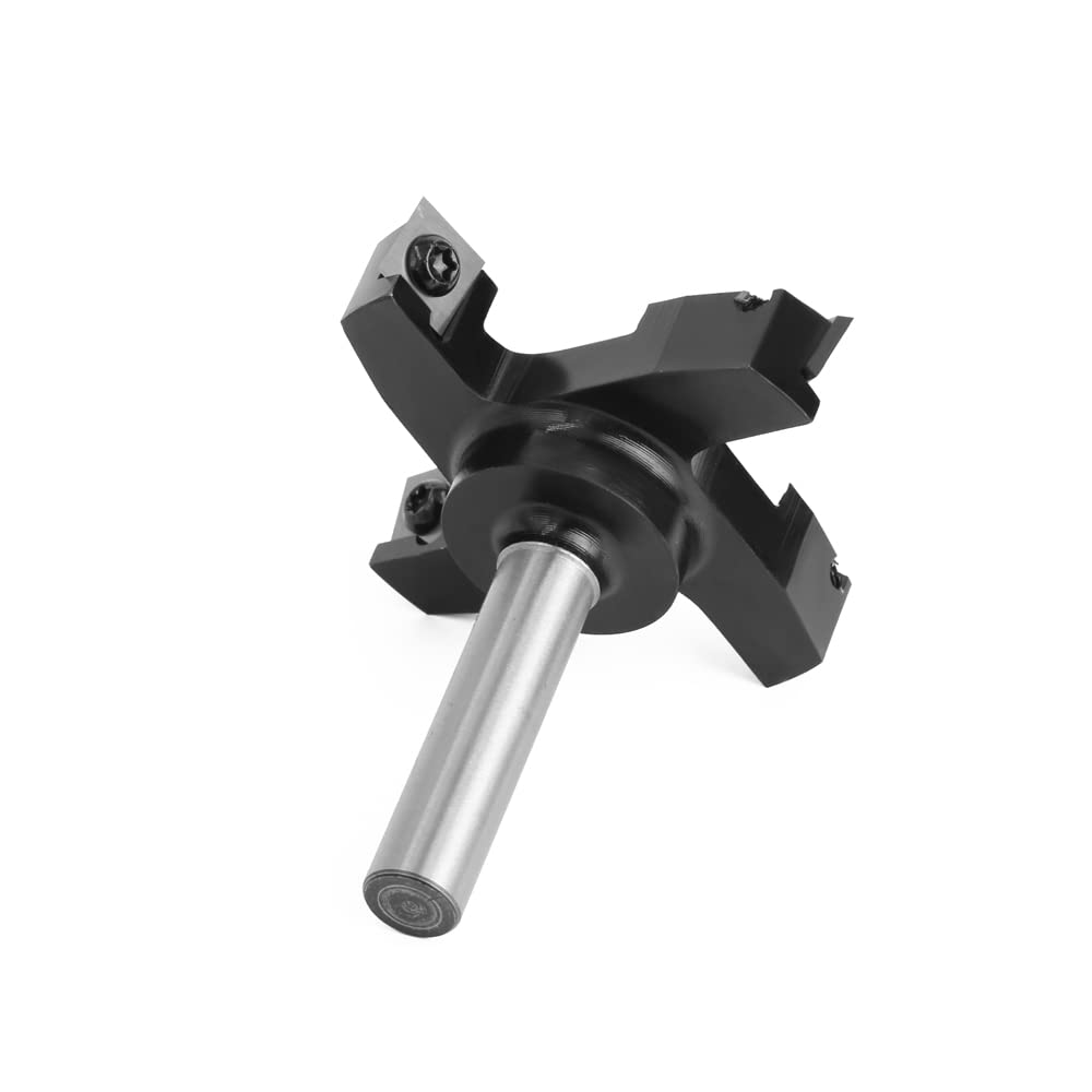 12mm 1/2 "chwyt wymienne ostrze frez do strugania czołowego frez palcowy w stylu płytki Spoilboard CNC frezy do powierzchni do drewna(12.7mm shank bit)