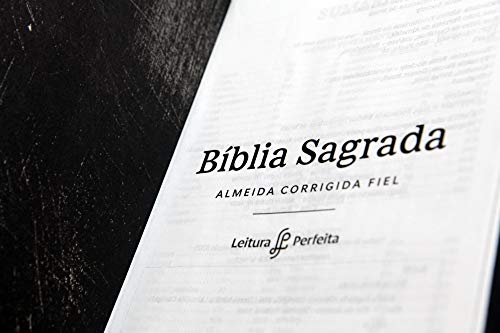 Bíblia ACF, Soft touch, Capa dura, Cruz branca, Leitura Perfeita
