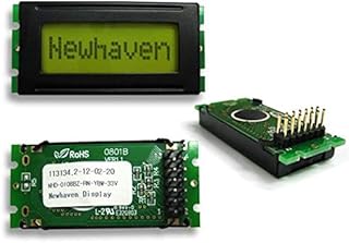 LCD Character Display Modules & Accessories STN-Y/G Refl 53.0 x 24.2, Pack of 5 (NHD-0108BZ-RN-YBW-33V)