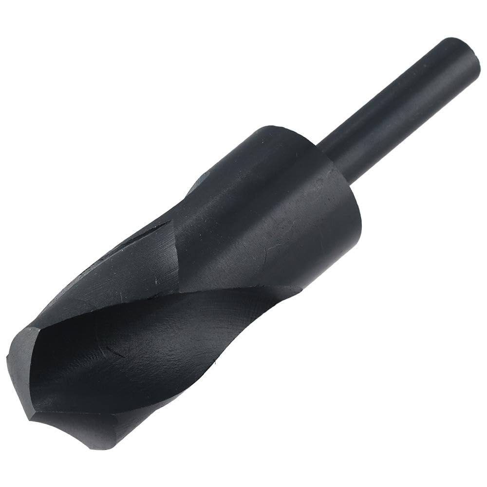 36mm Small Shank Drill Black Oxide Finish,1/2 Inch Parallel Shank Drill,High-Speed Steel Black Twists Drill