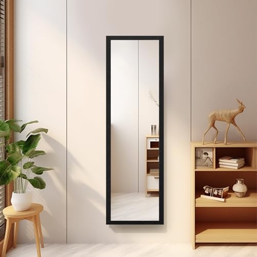 Beauty4U 50&rdquo; x 14' Full Length Wall Mirror, Black Baroque Door Mirror
